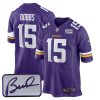 Joshua Dobbs Minnesota Vikings Purple Game Jersey - All Stitched