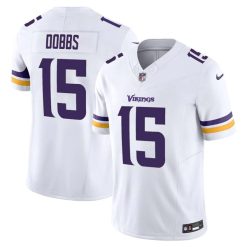 Alternative view of Joshua Dobbs Minnesota Vikings White Vapor F.U.S.E Limited Jersey - All Stitched