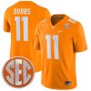 Joshua Dobbs Tennessee Volunteers College Football Orange Game Jersey - All Stitched