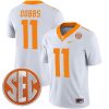 Joshua Dobbs Tennessee Volunteers College Football White Game Jersey - All Stitched