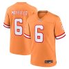 Baker Mayfield Tampa Bay Buccaneers Creamsicle Throwback Game Jersey Orange - All Stitched