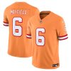 Baker Mayfield Tampa Bay Buccaneers Creamsicle Throwback Vapor F.U.S.E Limited Jersey Orange - All Stitched