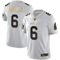 Baker Mayfield Tampa Bay Buccaneers White Gold Limited Jersey - All Stitched