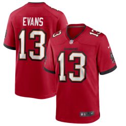 Alternative view of Mike Evans Tampa Bay Buccaneers Red Game Jersey - All Stitched