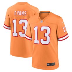 Alternative view of Mike Evans Tampa Bay Buccaneers Orange Creamsicle Throwback Game Jersey - All Stitched