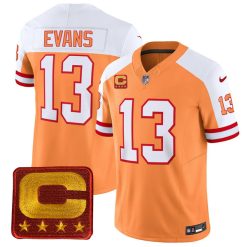 Mike Evans Tampa Bay Buccaneers Orange Alternate Throwback Vapor F.U.S.E Limited Jersey - All Stitched