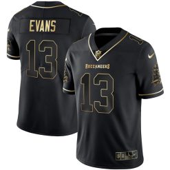 Alternative view of Mike Evans Tampa Bay Buccaneers Black Gold Limited Jersey - All Stitched