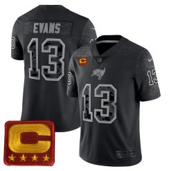 Mike Evans Tampa Bay Buccaneers Black RFLCTV Limited Jersey - All Stitched