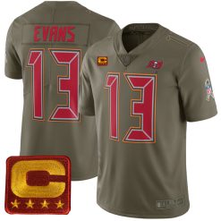 Mike Evans Tampa Bay Buccaneers Olive Salute To Service Limited Jersey - All Stitched