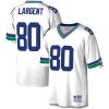 Steve Largent Seattle Seahawks White Legacy Jersey - All Stitched