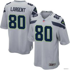 Steve Largent Seattle Seahawks Gray Game Jersey - All Stitched