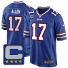Josh Allen Buffalo Bills Blue Royal Game Jersey - All Stitched