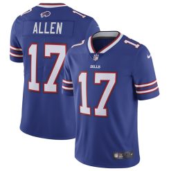 Alternative view of Josh Allen Buffalo Bills Blue Royal Vapor Limited Jersey - All Stitched
