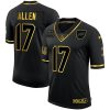 Josh Allen Buffalo Bills Black Gold 2020 Salute To Service Limited Jersey - All Stitched