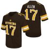 Josh Allen Wyoming Cowboys College Football Brown Throwback Jersey - All Stitched
