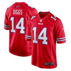 Stefon Diggs Buffalo Bills Red Game Jersey - All Stitched