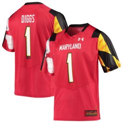 Stefon Diggs Maryland Terrapins College Football Red Jersey - All Stitched