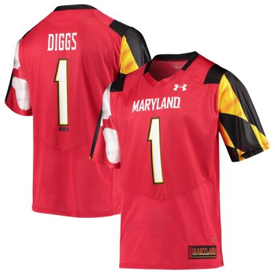 Stefon Diggs Maryland Terrapins College Football Red Jersey - All Stitched