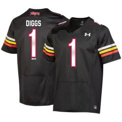 Stefon Diggs Maryland Terrapins College Football Black Alumni Jersey - All Stitched