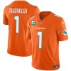 Tua Tagovailoa Miami Dolphins Orange Vapor F.U.S.E Limited Jersey - All Stitched