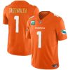 Tua Tagovailoa Miami Dolphins Orange "Gold Trim" Vapor F.U.S.E Limited Jersey - All Stitched