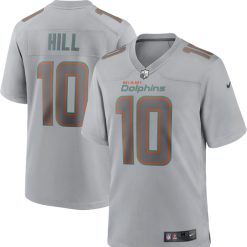 Alternative view of Tyreek Hill Miami Dolphins Gray Atmosphere Fashion Game Jersey - All Stitched