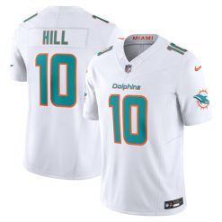 Alternative view of Tyreek Hill Miami Dolphins White Vapor F.U.S.E Limited Jersey - All Stitched