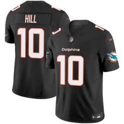 Alternative view of Tyreek Hill Miami Dolphins Black Vapor F.U.S.E Limited Jersey - All Stitched