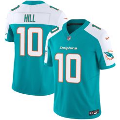 Alternative view of Tyreek Hill Miami Dolphins Alternate Aqua Vapor F.U.S.E Limited Jersey - All Stitched