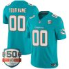 Custom Miami Dolphins Aqua Vapor F.U.S.E Limited Jersey - All Stitched