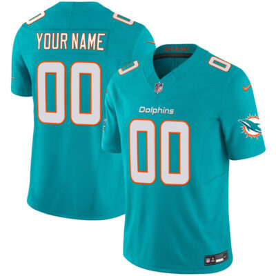 Custom Miami Dolphins Aqua Home Vapor F.U.S.E Limited Jersey - All Stitched