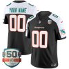 Custom Miami Dolphins Alternate Black Vapor F.U.S.E Limited Jersey - All Stitched