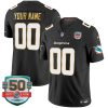 Custom Miami Dolphins Black "Gold Trim" Vapor F.U.S.E Limited Jersey - All Stitched