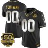 Custom Miami Dolphins Alternate Black Gold Vapor F.U.S.E Limited Jersey - All Stitched