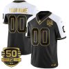 Custom Miami Dolphins Black Reverse Gold Vapor F.U.S.E Limited Jersey - All Stitched
