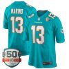 Dan Marino Miami Dolphins Aqua Game Jersey - All Stitched