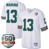 Dan Marino Miami Dolphins White Legacy Jersey - All Stitched