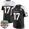 Jaylen Waddle Miami Dolphins Alternate Black "Gold Trim" Vapor F.U.S.E Limited Jersey - All Stitched