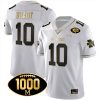 Tom Brady Michigan Wolverines 1000 Wins Patch Stitched Limited Jersey - White Gold