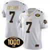 Donovan Edwards Michigan Wolverines 1000 Wins Patch Stitched Limited Jersey - White Gold