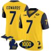 Donovan Edwards Michigan Wolverines 1000 Wins Patch Stitched Vapor F.U.S.E Limited Jersey - Yellow