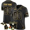 Michigan Wolverines 2024 Rose Bowl Champions Vapor F.U.S.E Limited Alternate Black Custom Jersey - All Stitched