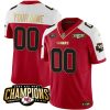 Kansas City Chiefs 2023 AFC Champions Alternate Red Custom Jersey - All Stitched