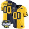 Michigan Wolverines 2023 College Football National Champions Split Game Jersey - All Stitched