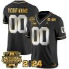 Michigan Wolverines 2023 National Champions Black Gold Limited Custom Jersey - All Stitched