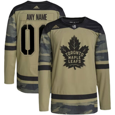 Toronto Maple Leafs Hockey Military Appreciation Camo Custom Jersey - All Stitched