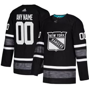Custom New York Rangers Hockey 2019 All Star Game Parlet Black Jersey - All Stitched
