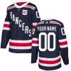 Custom New York Rangers Hockey Winter Classic Navy Jersey - All Stitched