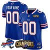 Custom Buffalo Bills Vapor F.U.S.E Limited Royal Jersey Stitched - 2023 AFC East Champions Gold Patch