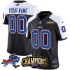 Buffalo Bills Vapor F.U.S.E Limited Alternate Black Custom Jersey - 2023 AFC East Champions Gold Patch